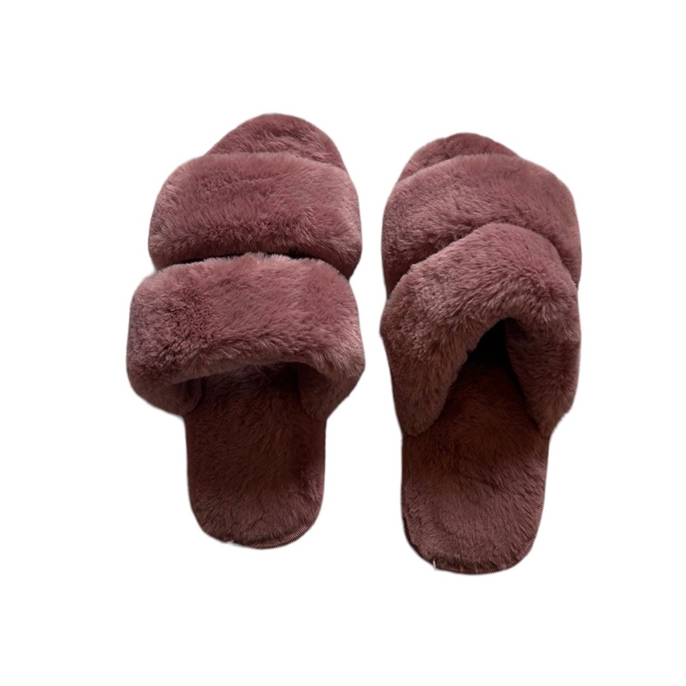 Pink Fuzzy Slippers